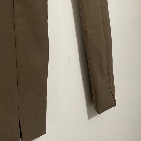 Taupe Vince Flat Front Skinny Split Ankle Trousers - Picture 7 of 11